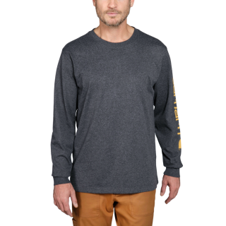 Carhartt Arbeitsshirt sleeve logo t-shirt Carbon S