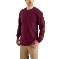 Carhartt Arbeitsshirt sleeve logo t-shirt Magenta S