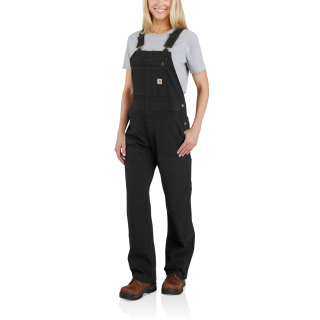 Carhartt Damen Latzhose bib overall Schwarz XS