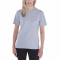 Carhartt Damen T-Shirt workwear pocket Grau XS