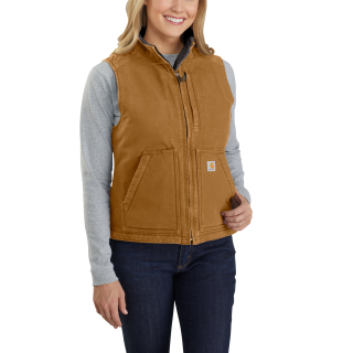 Carhartt Damen Weste sherpa lined Braun XS