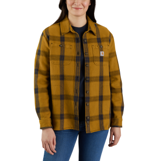 Carhartt Damen Flannelhemd heavyweight twill Braun XS