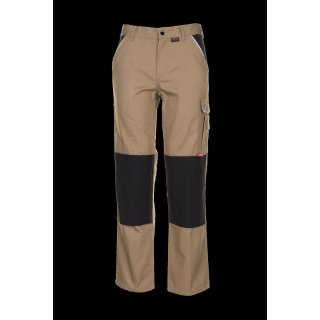 Planam Canvas 320 Bundhose khaki/schwarz 24