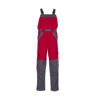 Planam Plaline Latzhose rot/schiefer 24