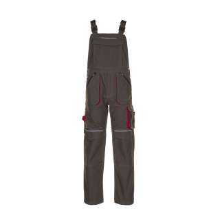 Planam Basalt Latzhose oliv/rot 24