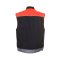 Planam Visline Weste schwarz/orange/zink XS