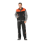 Planam Visline Weste schwarz/orange/zink XS