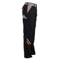 Planam Visline Bundhose schwarz/orange/zink 24