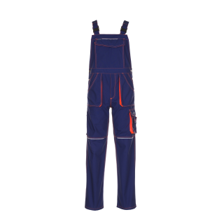 Planam Basalt Neon Latzhose marine/orange 24