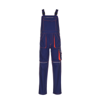 Planam Basalt Neon Latzhose marine/orange 24