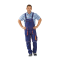 Planam Basalt Neon Latzhose marine/orange 24