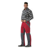 Planam Plaline Bundhose rot/schiefer 24