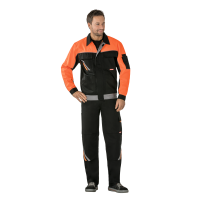 Planam Visline V1 Bundjacke schwarz/orange/zink 24