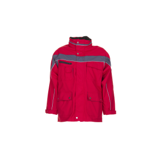 Planam Plaline Allwetterjacke rot/schiefer XS