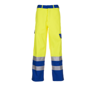 Planam Major Protect Bundhose warngelb/kornblumenblau