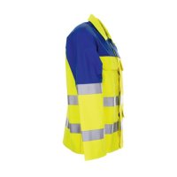 Planam Major Protect Jacke 1-lagig warngelb/kornblumenblau