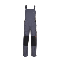 Planam Canvas 320 Latzhose grau/schwarz 24