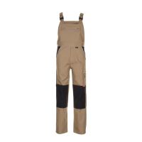 Planam Canvas 320 Latzhose khaki/schwarz 24