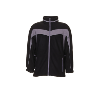 Planam Plaline Fleecejacke schwarz/zink XS