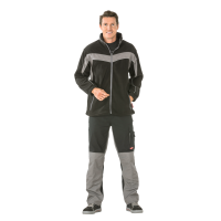 Planam Plaline Fleecejacke schwarz/zink XS