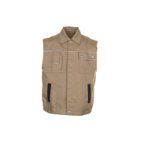 Planam Canvas 320 Weste khaki/schwarz S