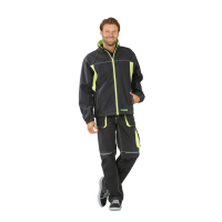 Planam Basalt Neon Softshelljacke anthrazit/gelb XS