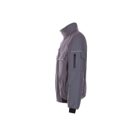 Planam Canvas 320 Winterblouson grau/schwarz S