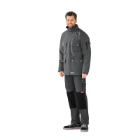 Planam Canvas 320 Winterparka grau/schwarz S