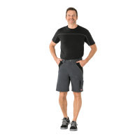 Planam Plaline Shorts schiefer/schwarz XS