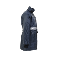 Planam Gefrierhaus Parka marine, Innenfutter kornblumenblau