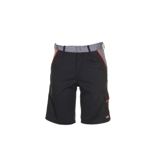 Planam Visline Shorts schwarz/orange/zink XS