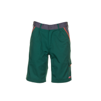 Planam Visline Shorts grün/orange/schiefer XS