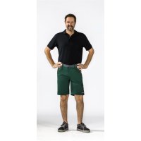 Planam Visline Shorts grün/orange/schiefer XS