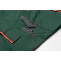 Planam Visline Shorts grün/orange/schiefer XS