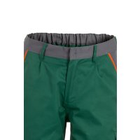 Planam Visline Shorts grün/orange/schiefer XS