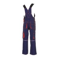 Planam Junior Latzhose marine/orange 86/92