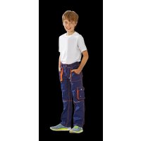 Planam Junior Bundhose marine/orange 86/92