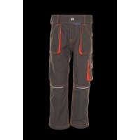 Planam Junior Bundhose oliv/orange 86/92