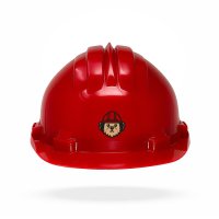 TAMS® Kinderhelm - Drehverschluss Rot Hund