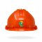 TAMS® Kinderhelm - Drehverschluss Orange Dinosaurier