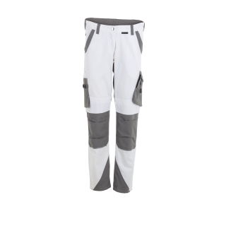 Planam Norit Damen Bundhose weiß/zink 34