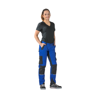 Planam Norit Damen Bundhose kornblumenblau/schwarz 34