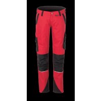 Planam Norit Damen Bundhose rot/schwarz 34