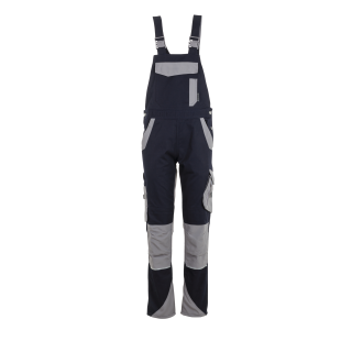 Planam Norit Damen Latzhose schwarzblau/zink 34