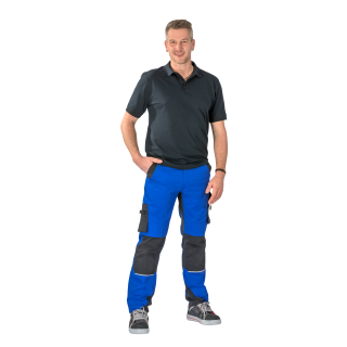 Planam Norit Herren Bundhose kornblumenblau/schwarz 24