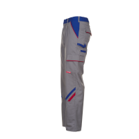 Planam Highline Bundhose zink/kornblumenblau/rot 24