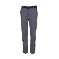 Planam Highline Damen Bundhose schiefer/schwarz/rot 34