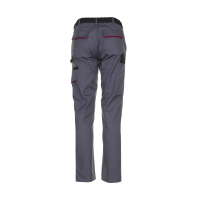 Planam Highline Damen Bundhose schiefer/schwarz/rot 34