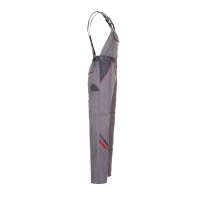 Planam Highline Latzhose zink/schiefer/rot 24