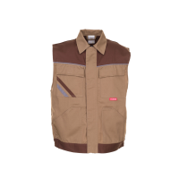 Planam Highline Arbeitsweste khaki/braun/zink XS